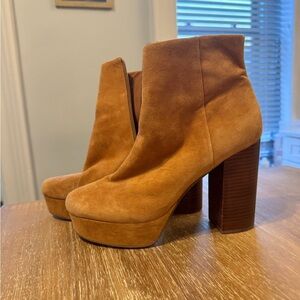 Steve Madden Brown Suede Heeled Boots